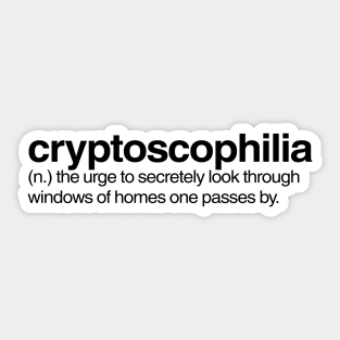 Cryptoscophilia Sticker